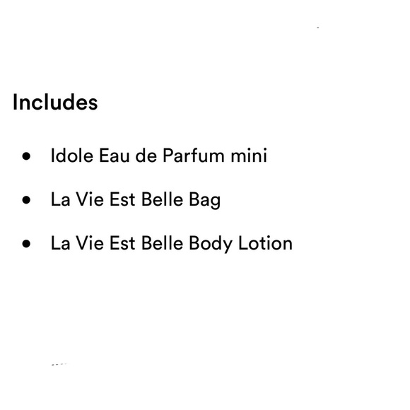 Bath & Body Idole Pardum Perfume Mini La Vie Est Belle Lotion
